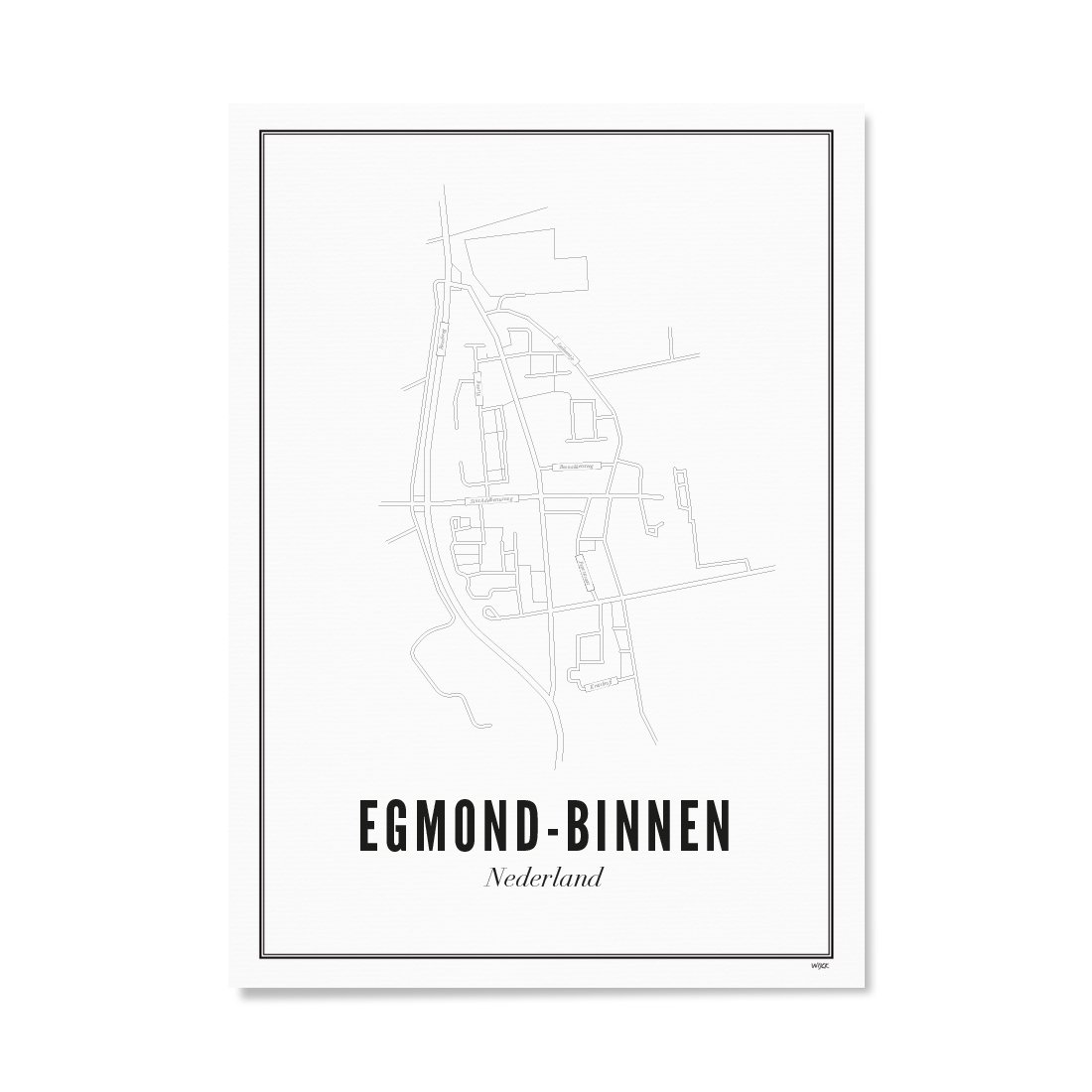 Poster van Egmond Binnen - Stad | WIJCK. 